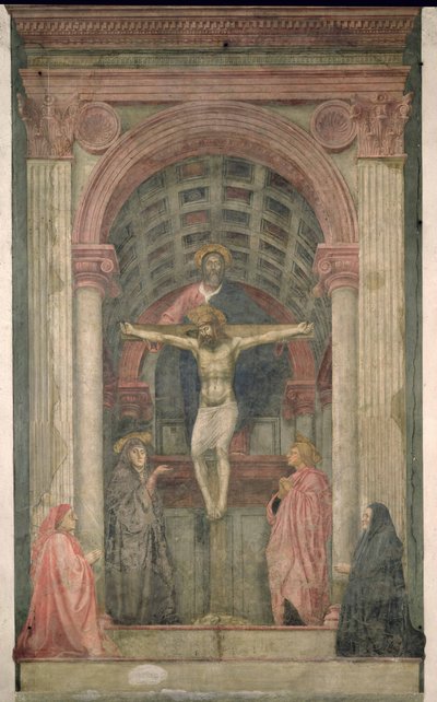 The Trinity (detail) by Tommaso Masaccio